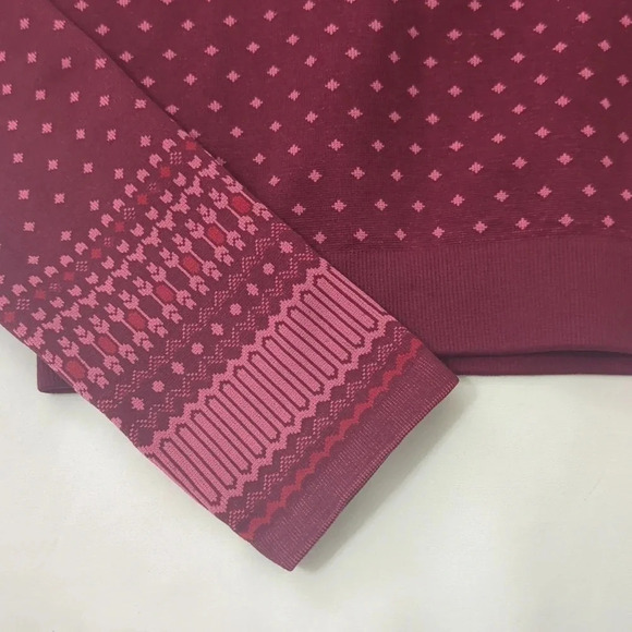 Fabletics Holly Seamless Long Sleeve Top, Color Purple/Pink, Size L - Picture 5 of 13